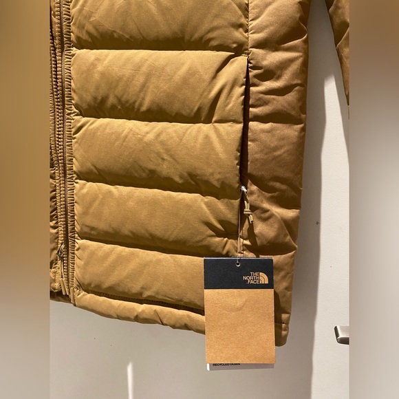 North Face Belleview Stretch Down Utility Brown Jacket - Picture 9 of 13